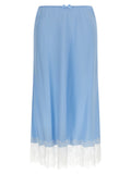 Moschino Blue Acetate Midi Skirt