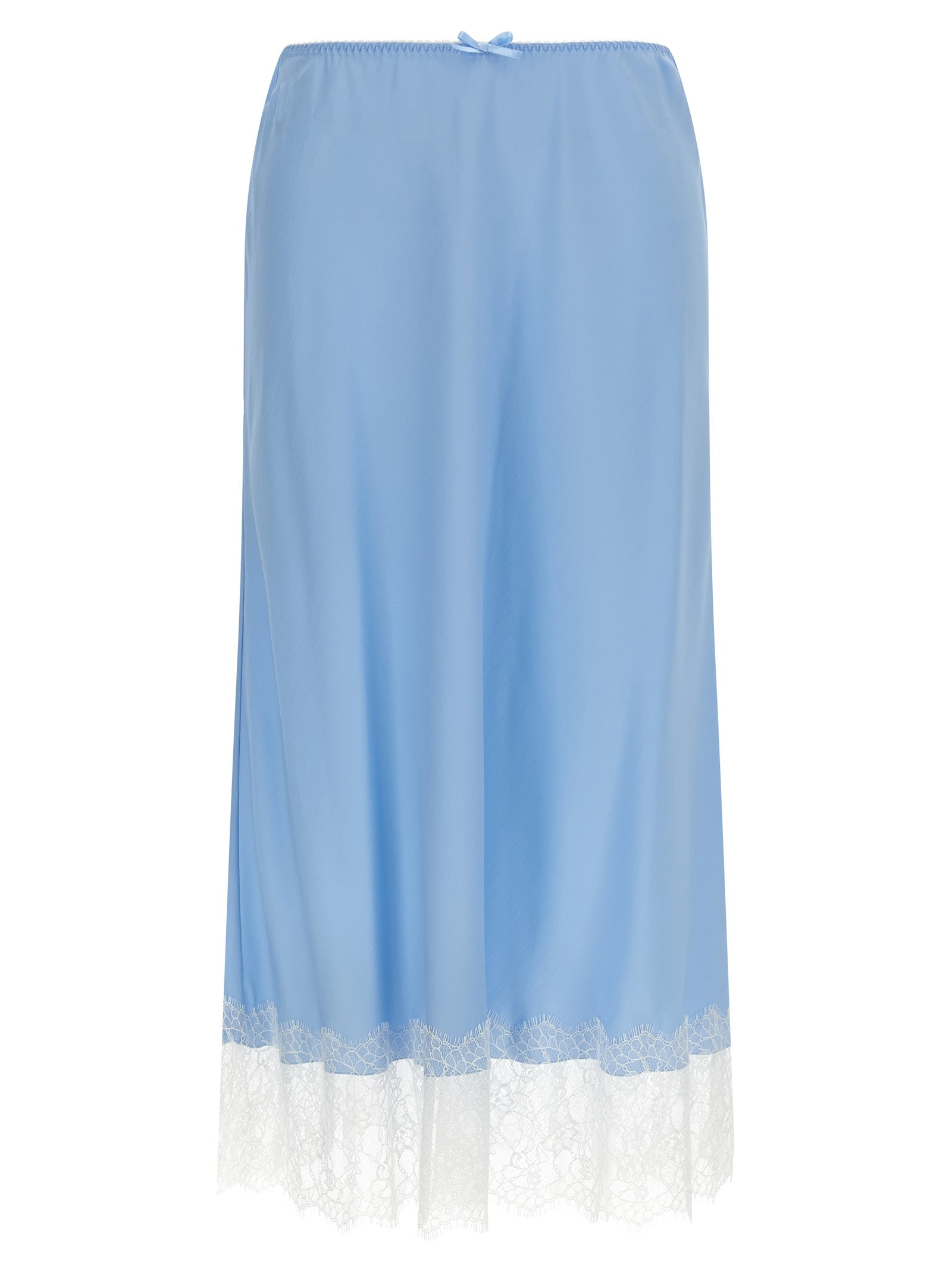 Moschino Blue Acetate Midi Skirt