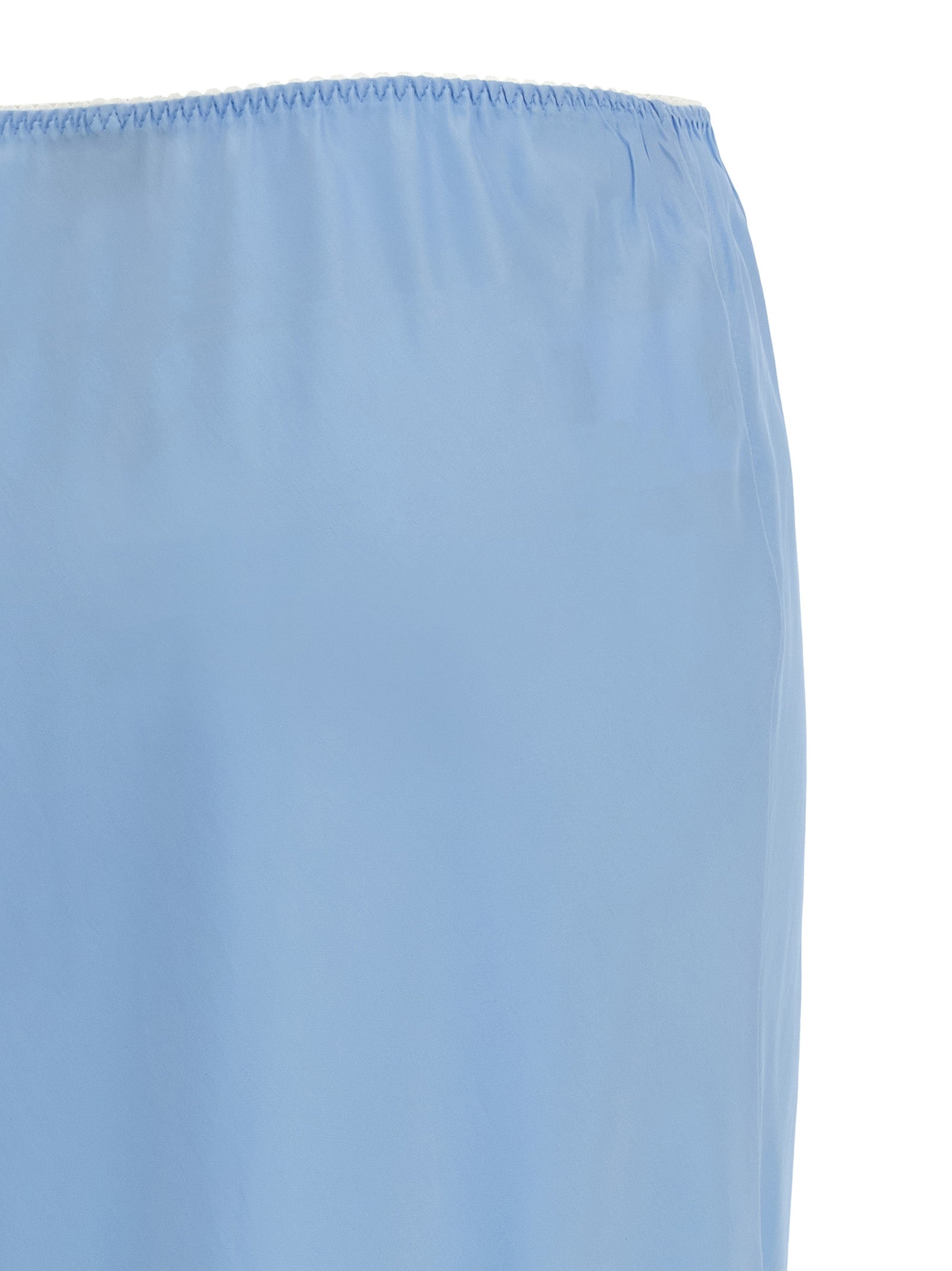Moschino Blue Acetate Midi Skirt