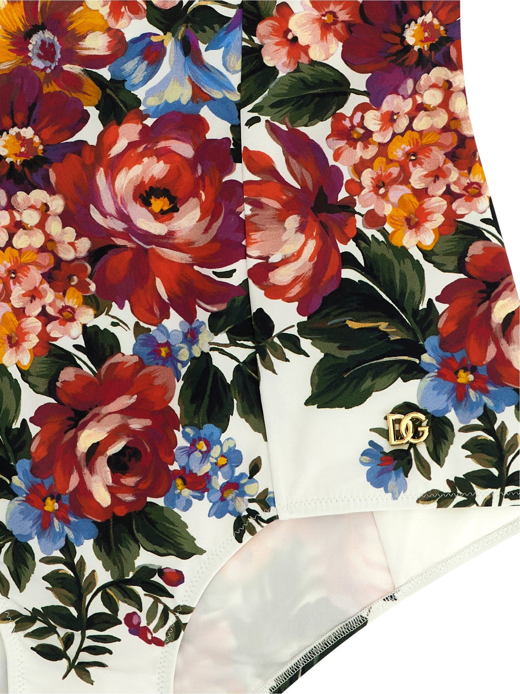 Dolce & Gabbana White Polyamide One-Piece Swimsuit