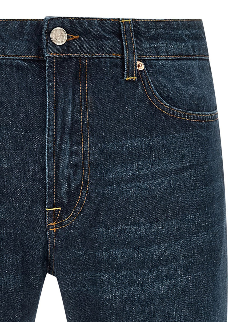 Department 5 Blue Cotton Straight-Leg Jeans