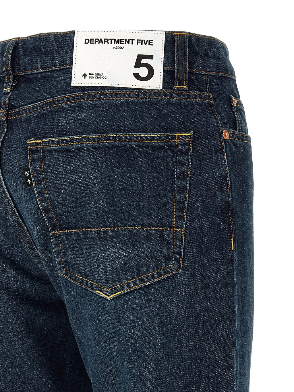 Department 5 Blue Cotton Straight-Leg Jeans