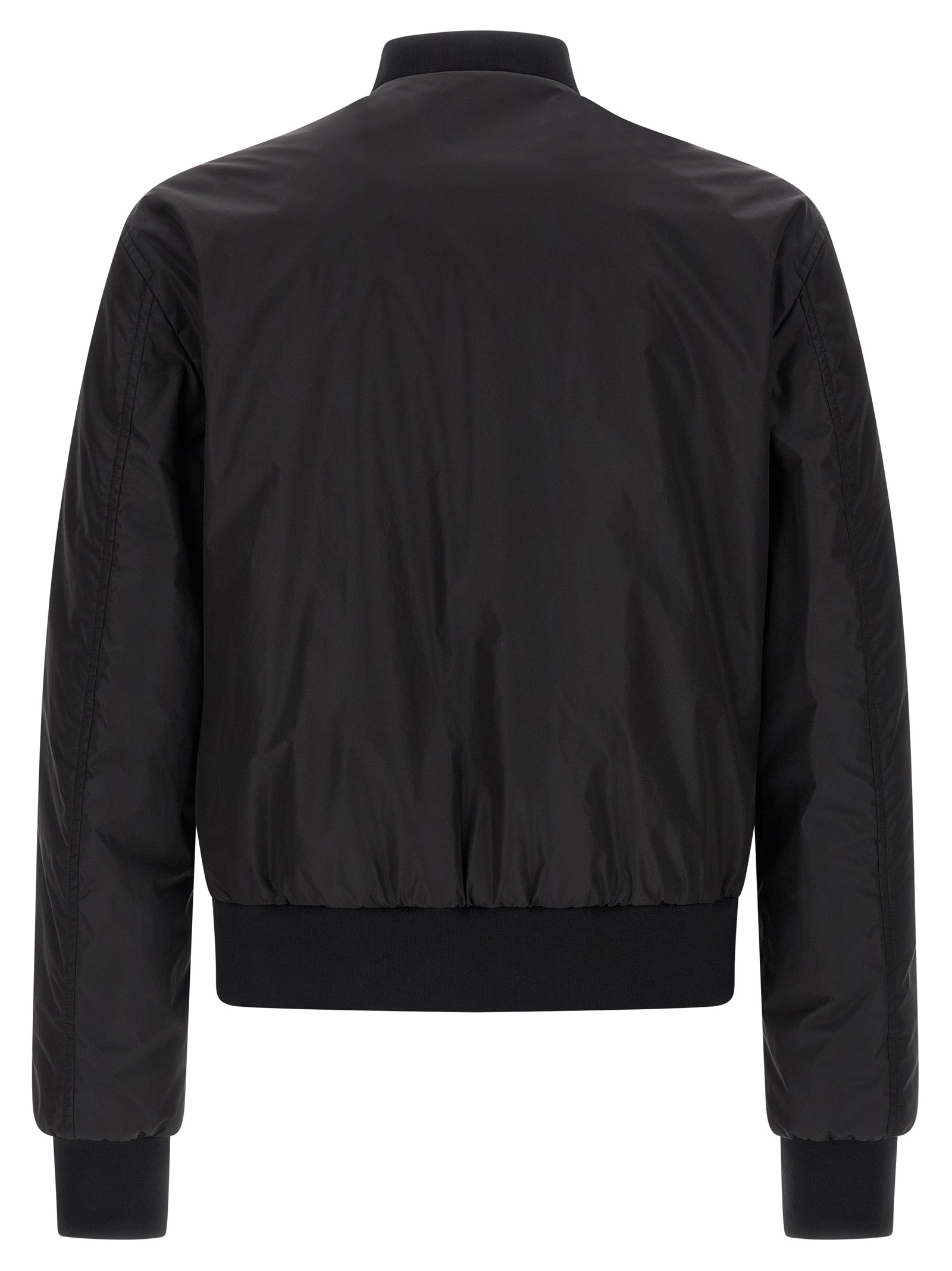 Dolce & Gabbana Black Polyamide Bomber