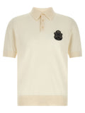 Dolce & Gabbana White Cotton Polo Shirt