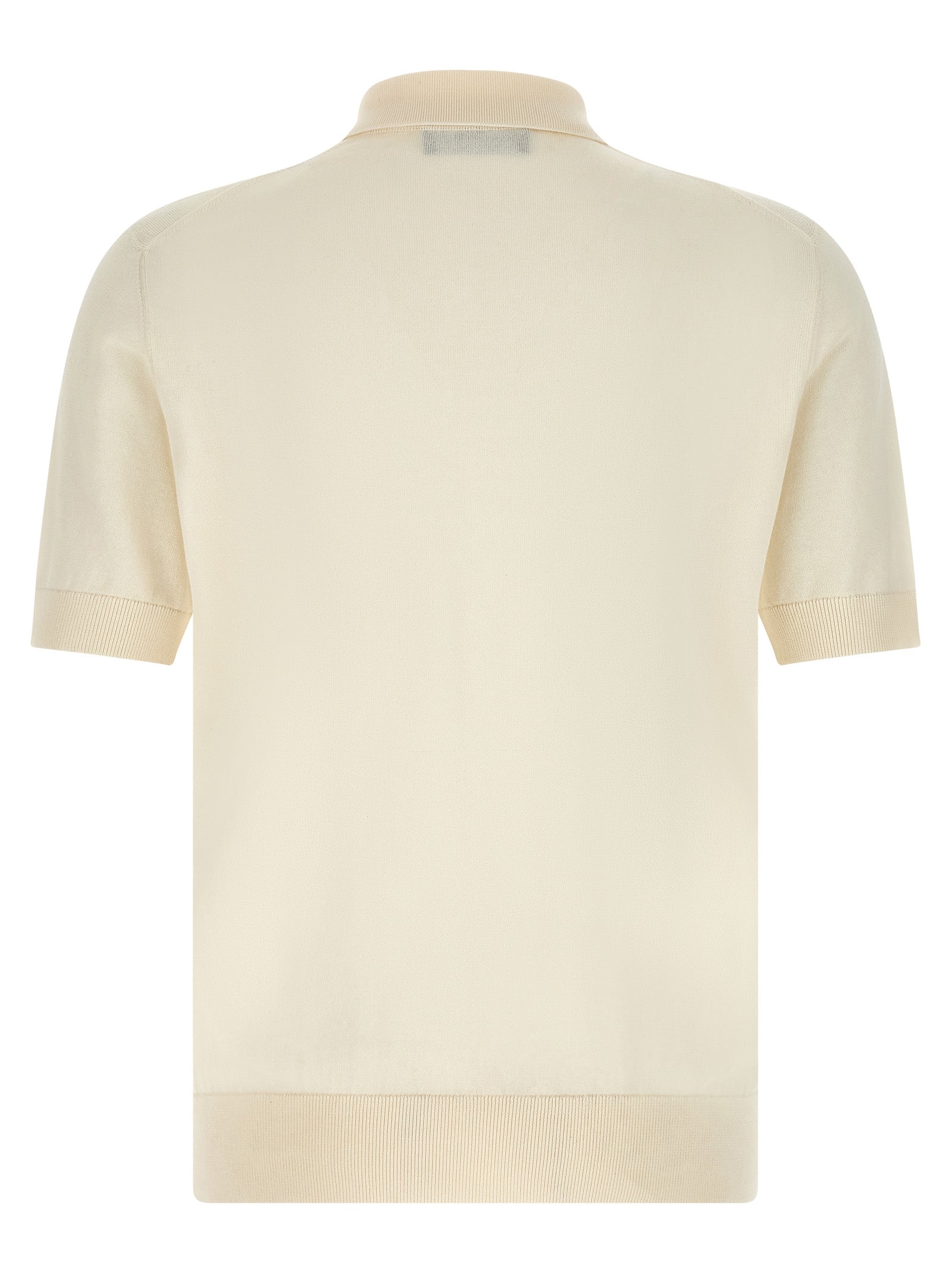 Dolce & Gabbana White Cotton Polo Shirt