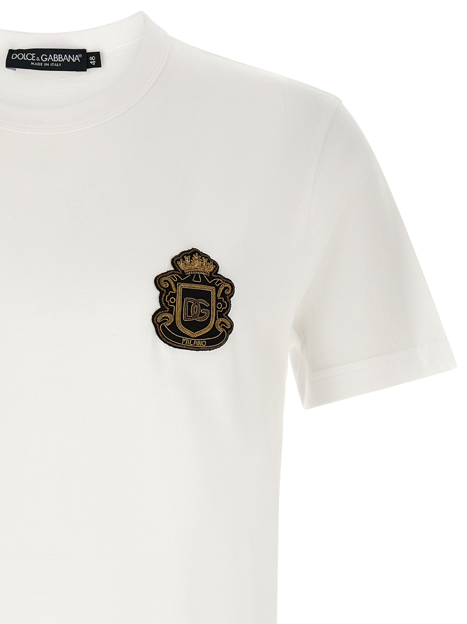 Dolce & Gabbana White Cotton T-Shirt