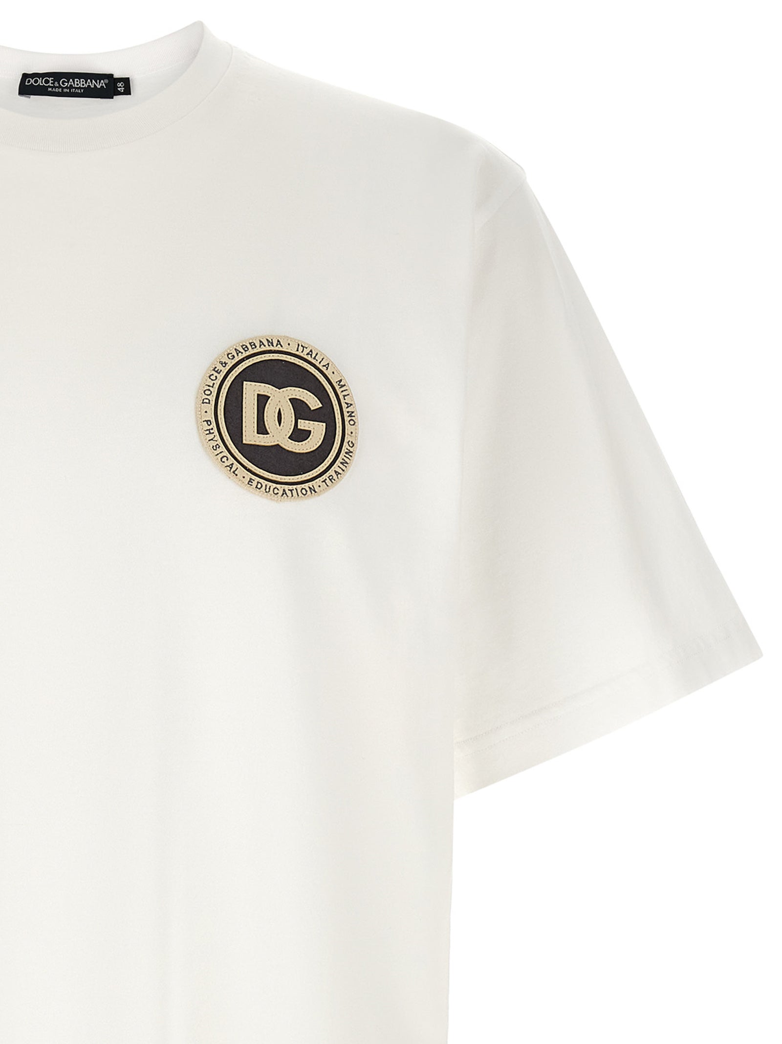 Dolce & Gabbana White Cotton T-Shirt