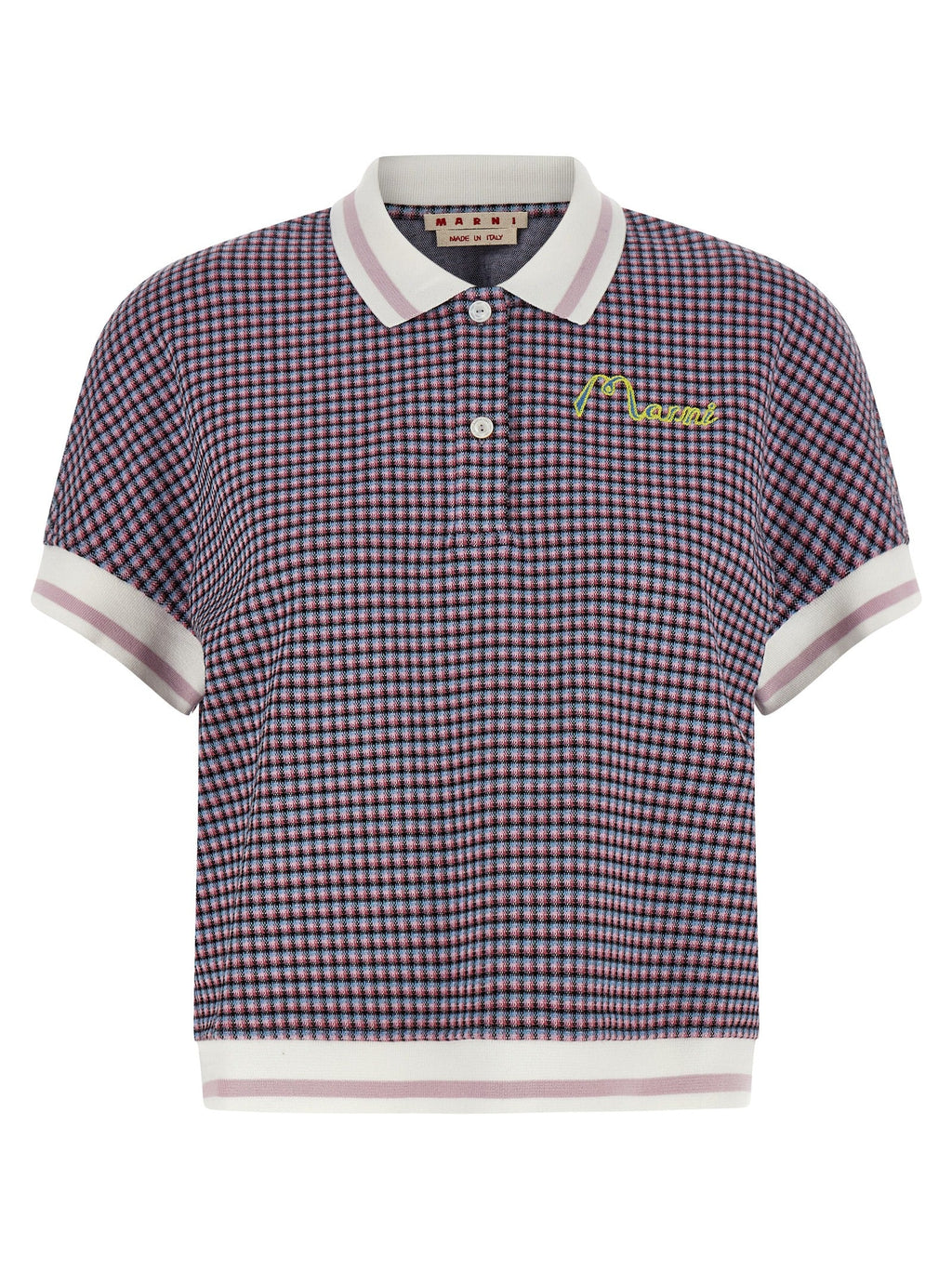 Marni Multicolor Viscose Polo Shirt