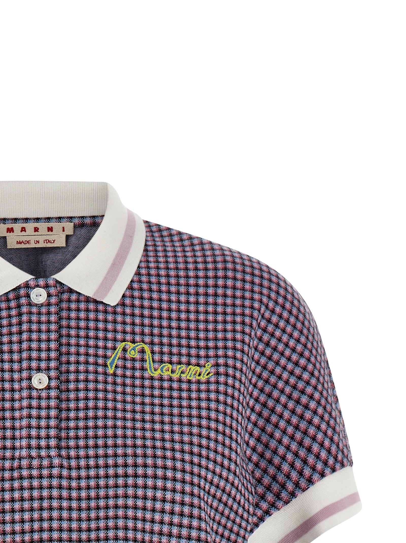 Marni Multicolor Viscose Polo Shirt