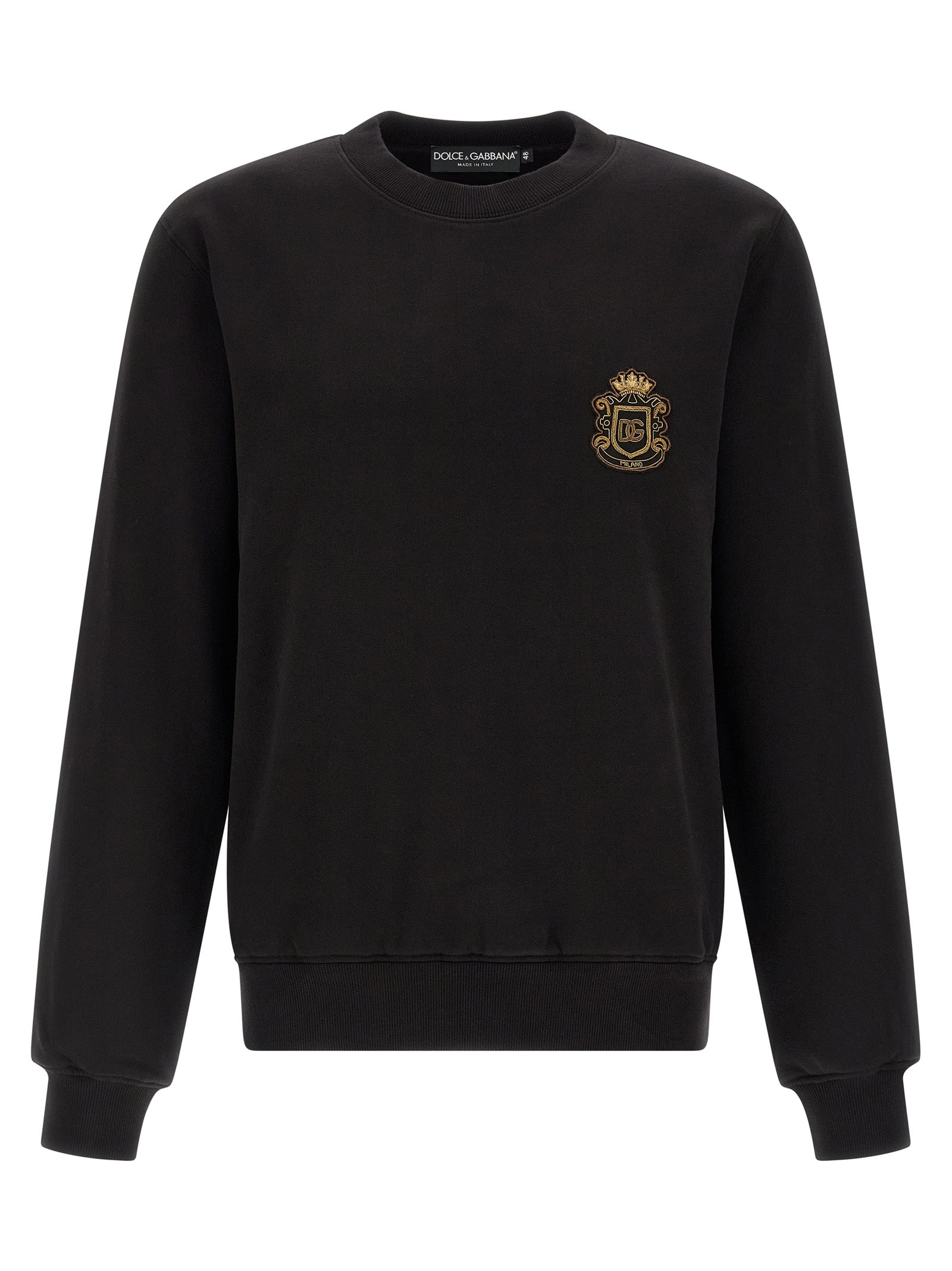 Dolce & Gabbana Black Cotton Sweatshirt