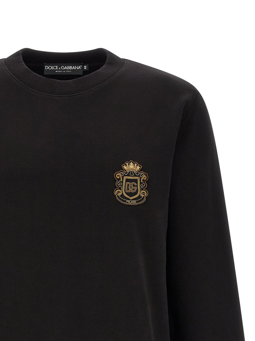 Dolce & Gabbana Black Cotton Sweatshirt