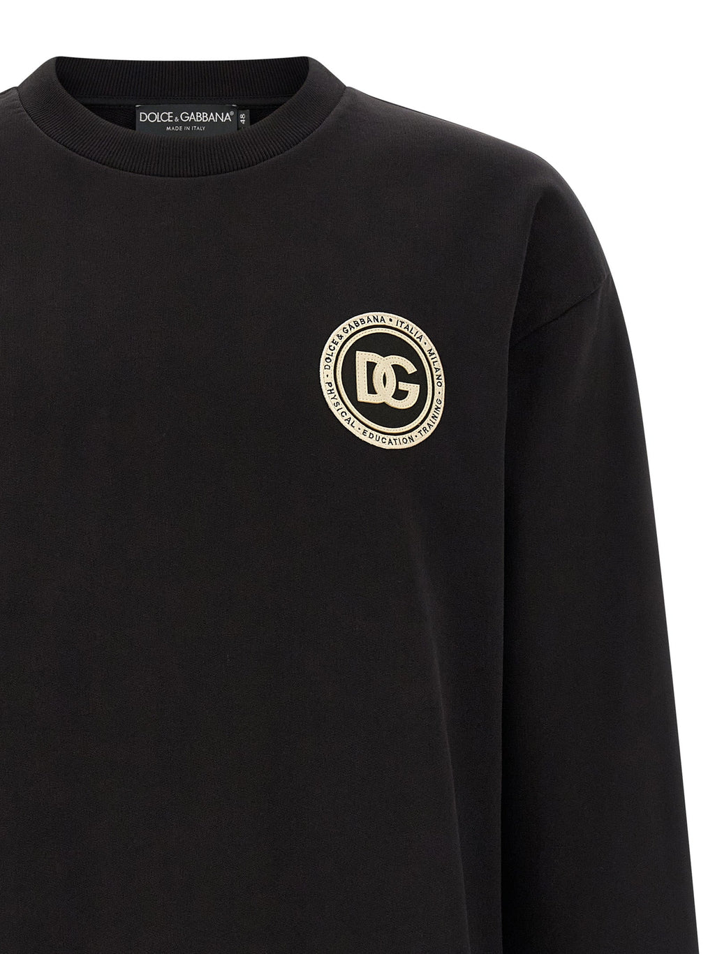 Dolce & Gabbana Black Cotton Sweatshirt
