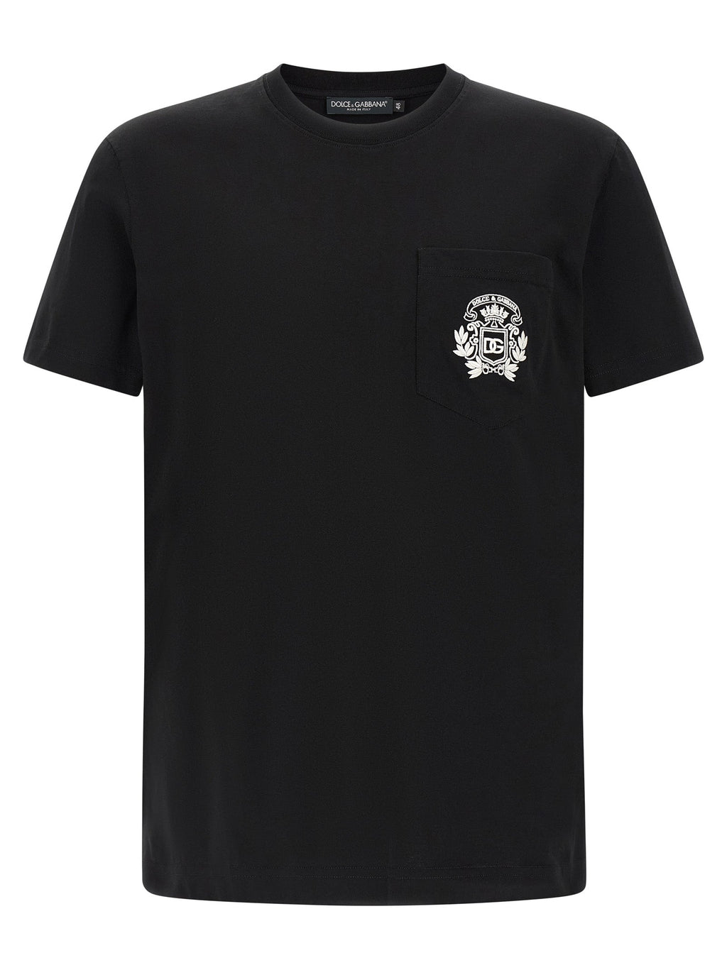 Dolce & Gabbana Black Cotton T-Shirt