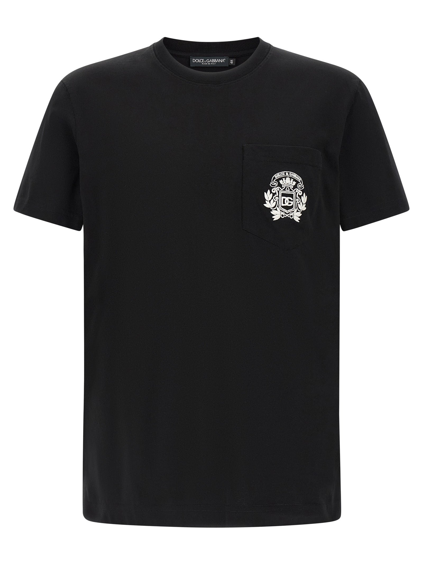 Dolce & Gabbana Black Cotton T-Shirt