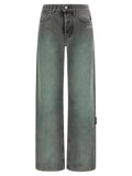 Off-White Gray Cotton Jeans Denim