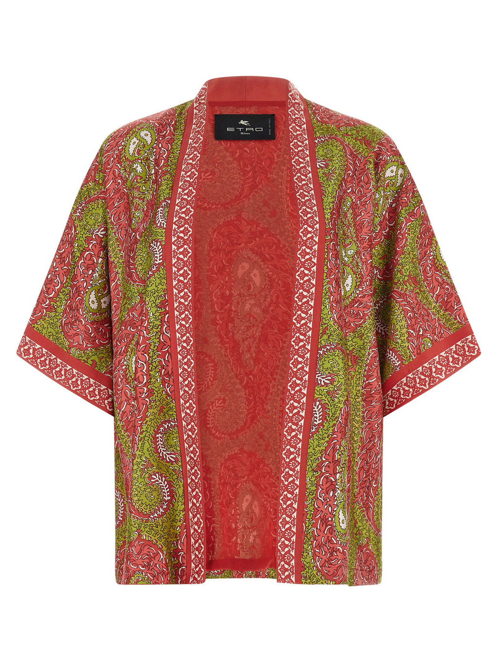 Etro Multicolor Silk Cardigan