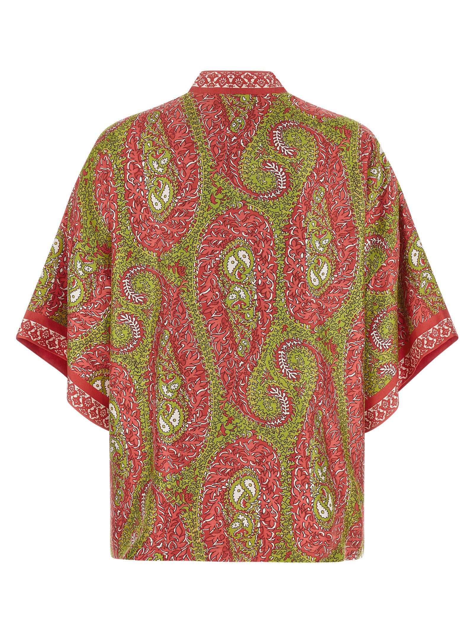 Etro Multicolor Silk Cardigan