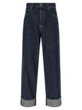 Marni Blue Cotton Straight-Leg Jeans