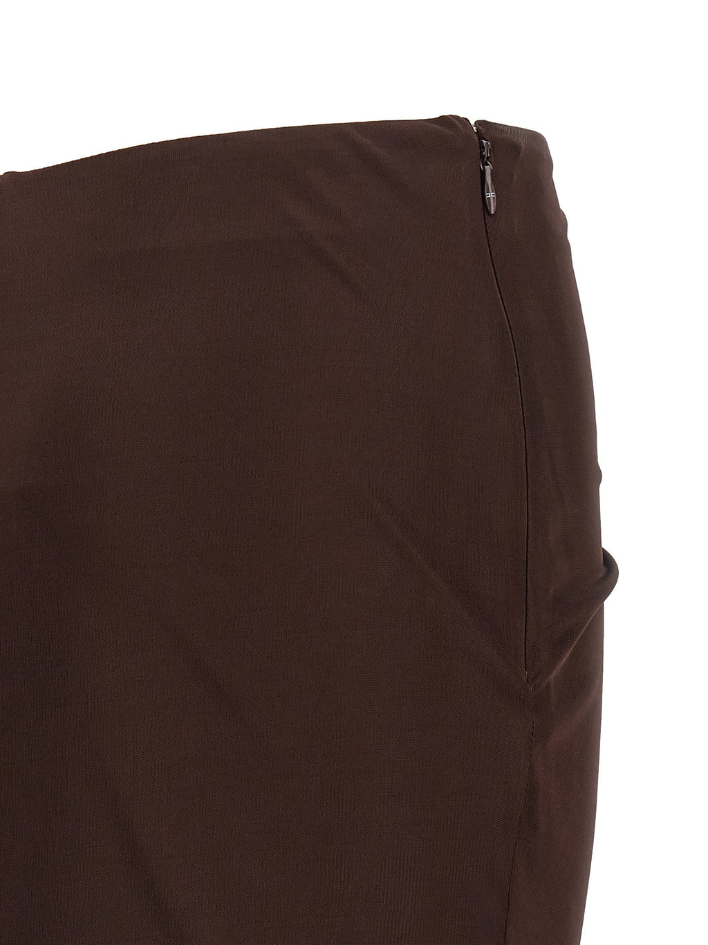Elisabetta Franchi Brown Viscose Mini Skirt