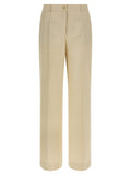 P.A.R.O.S.H. Beige Viscose Casual Pants