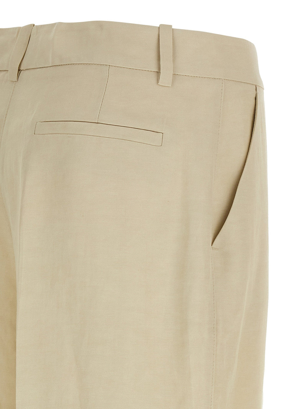 P.A.R.O.S.H. Beige Viscose Casual Pants