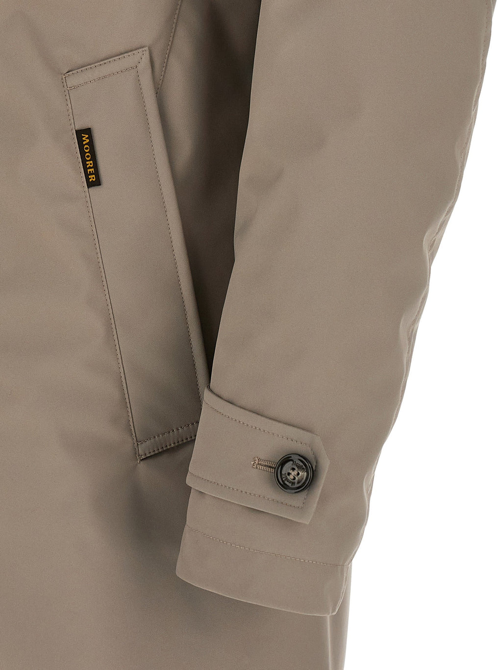 MooRER Gray Polyester Shell Jacket