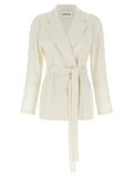 P.A.R.O.S.H. White Polyester Blazer