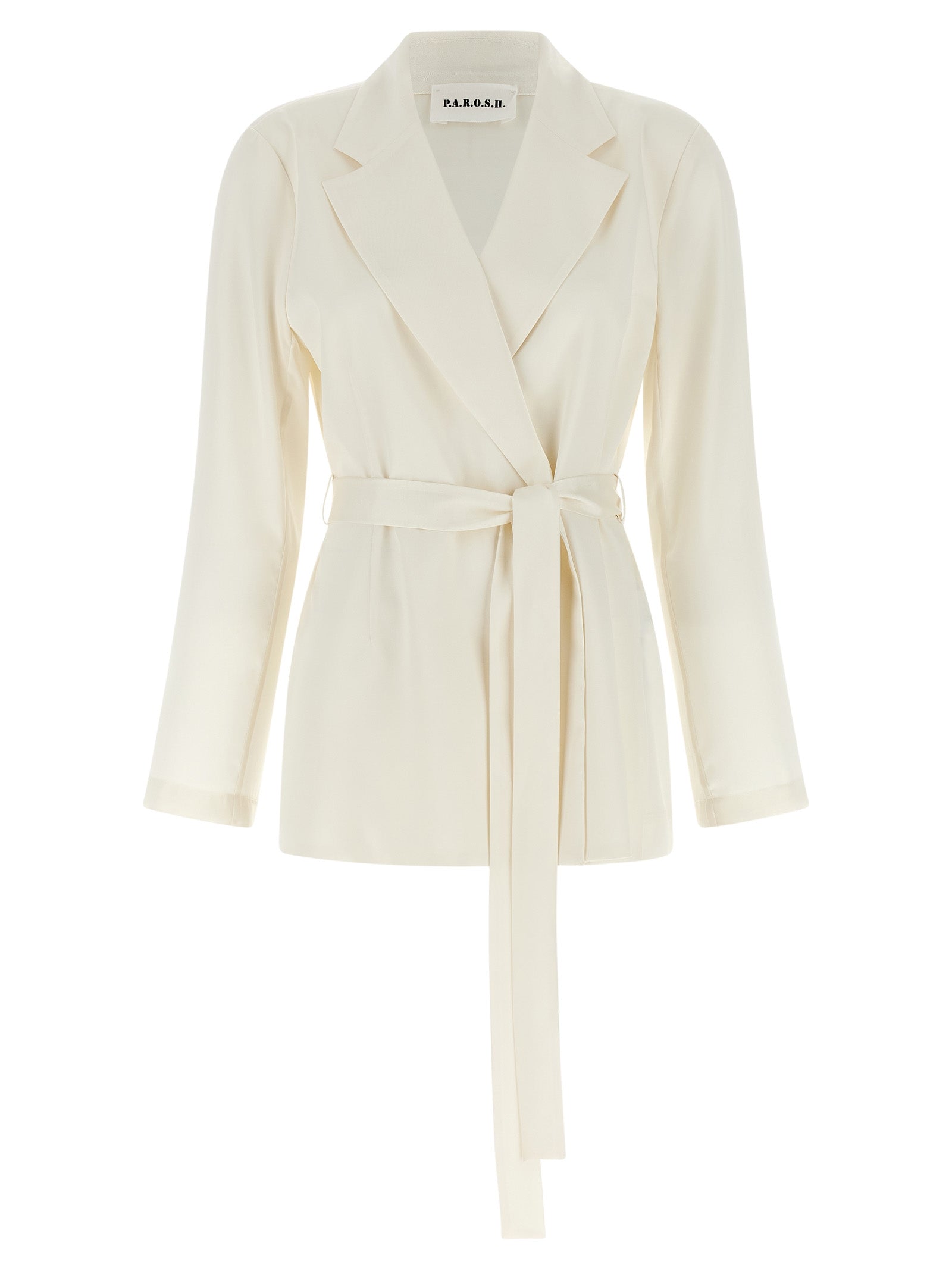 P.A.R.O.S.H. White Polyester Blazer