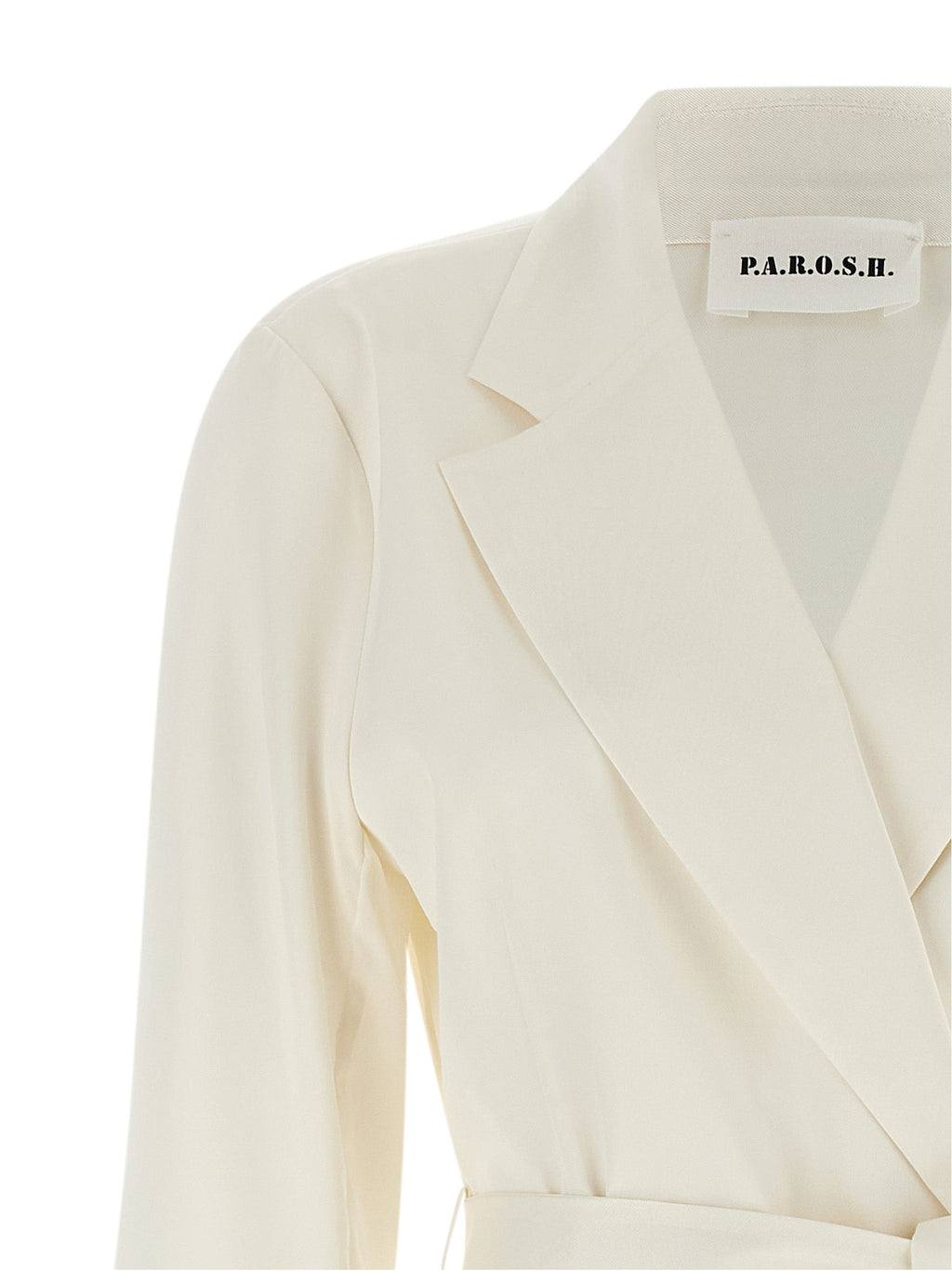 P.A.R.O.S.H. White Polyester Blazer
