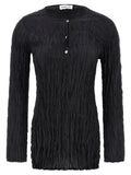 P.A.R.O.S.H. Black Silk Blouse