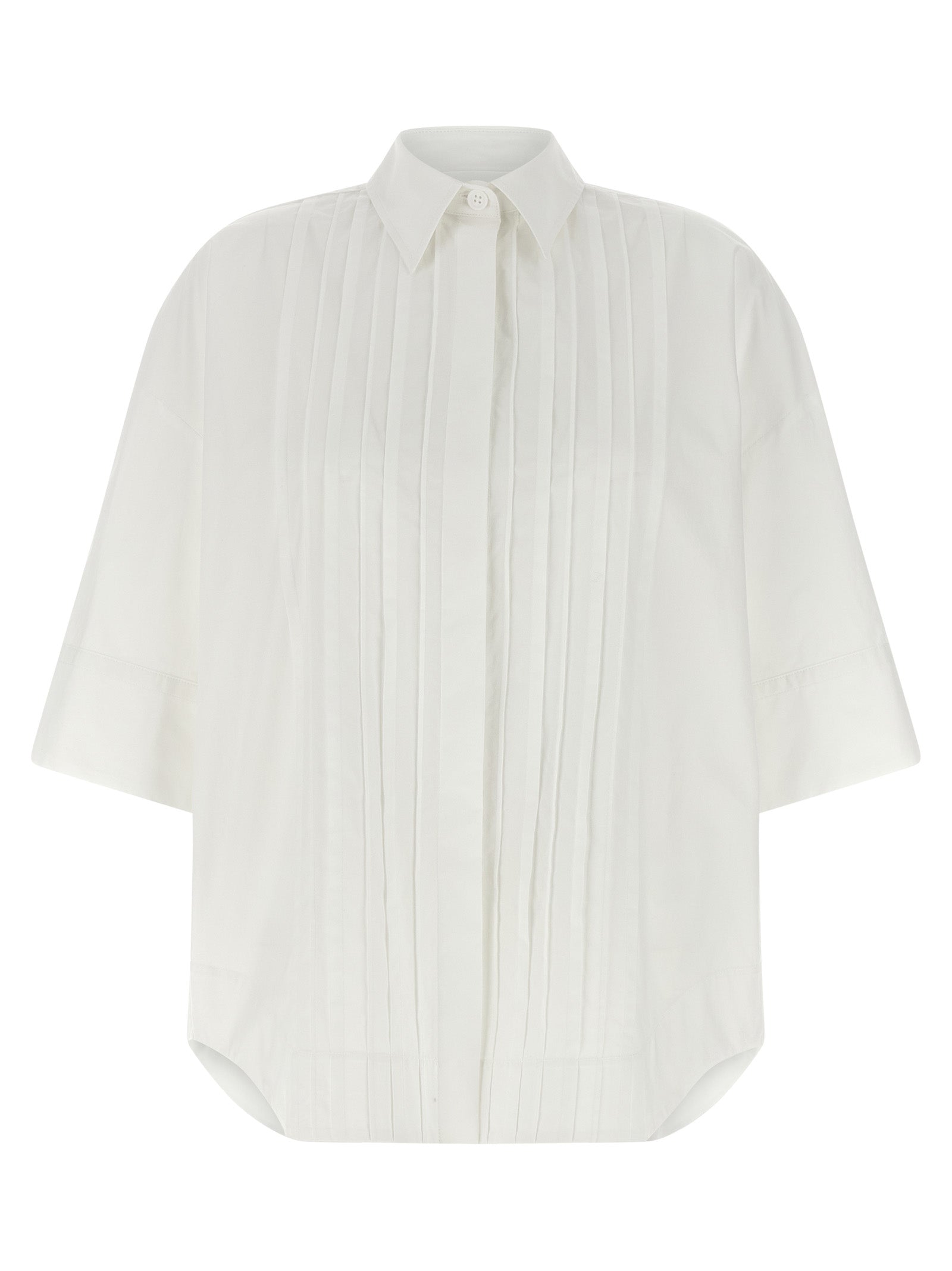 P.A.R.O.S.H. White Cotton Blouse