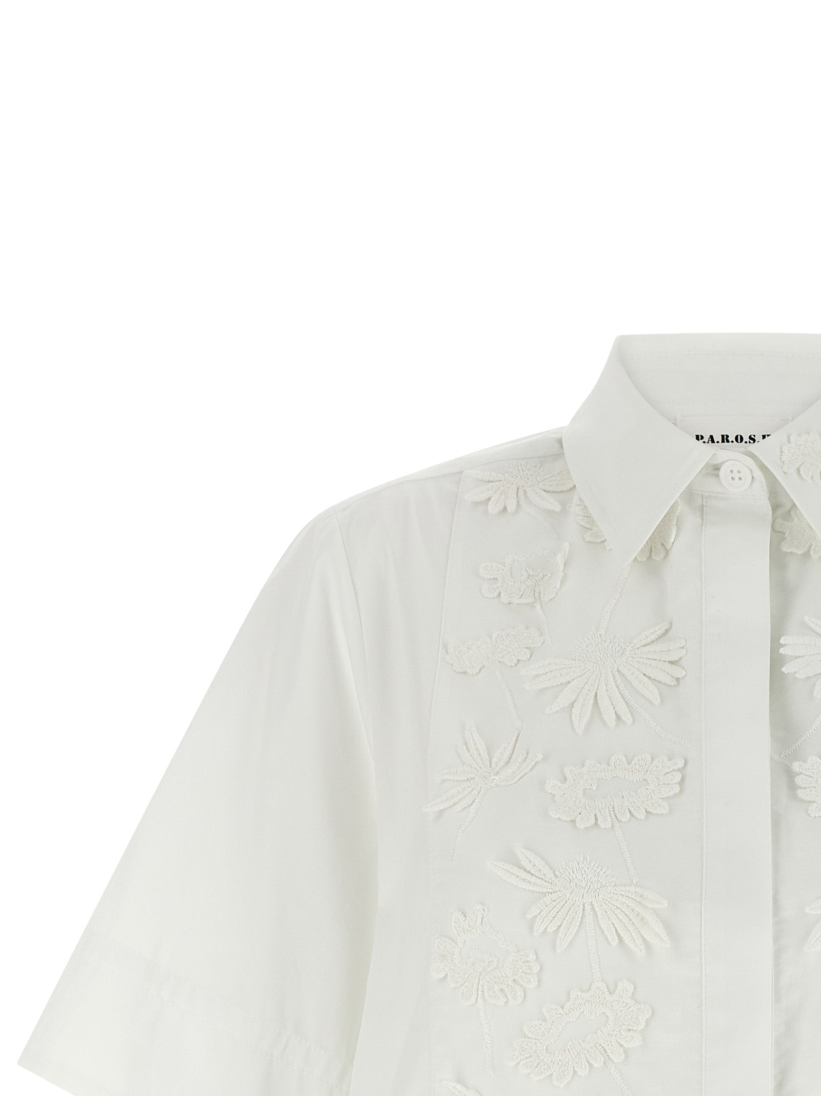 P.A.R.O.S.H. White Cotton Blouse
