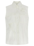 P.A.R.O.S.H. White Polyamide Blouse