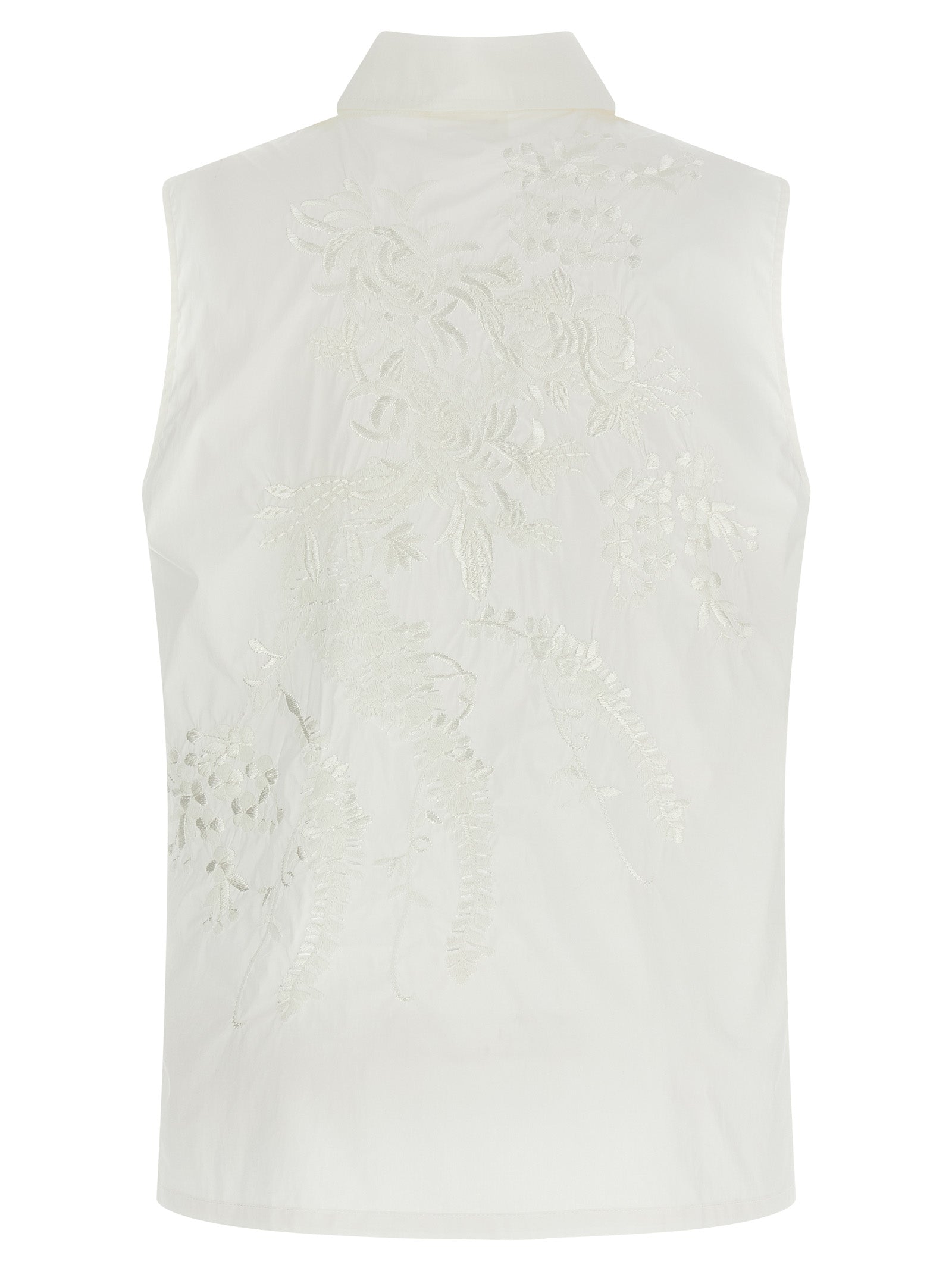 P.A.R.O.S.H. White Polyamide Blouse