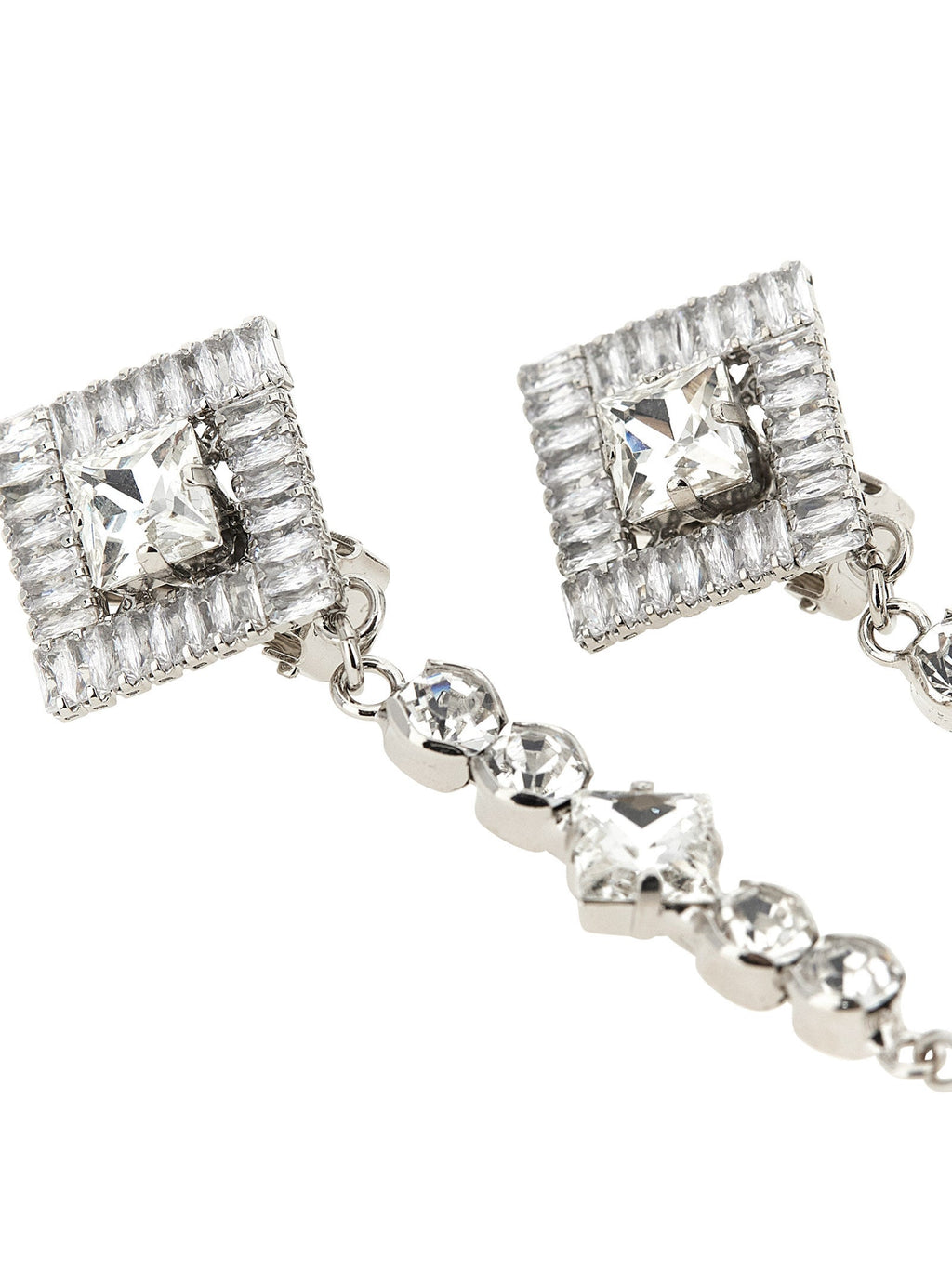 Alessandra Rich Silver Plastic Earrings