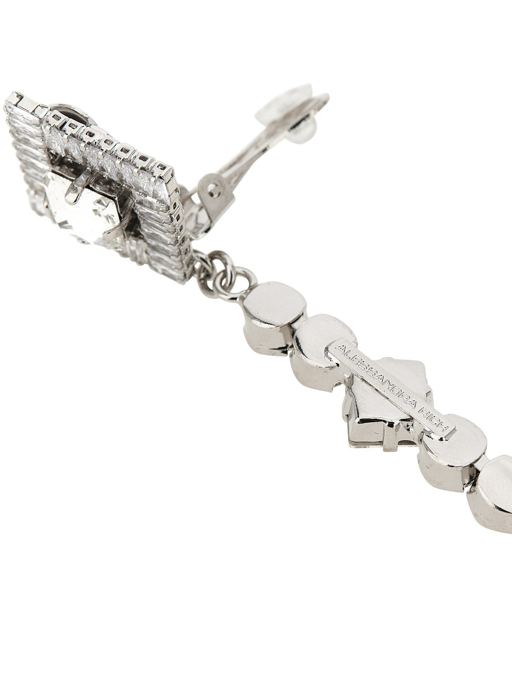 Alessandra Rich Silver Plastic Earrings
