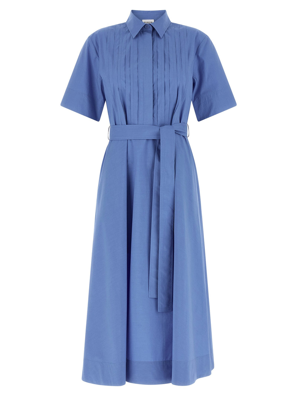 P.A.R.O.S.H. Blue Cotton Midi Dress