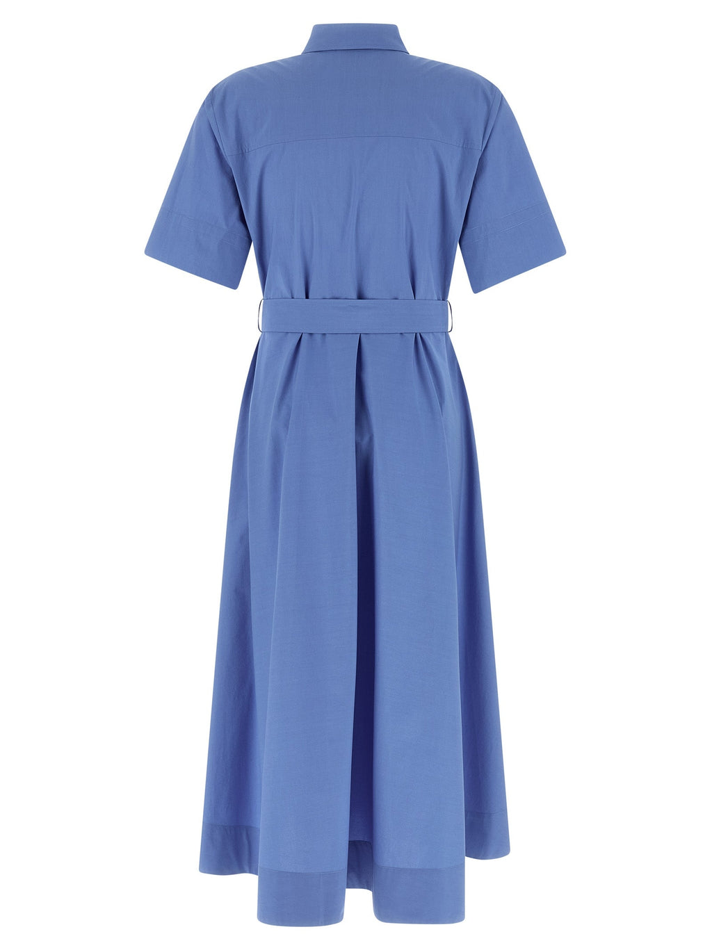 P.A.R.O.S.H. Blue Cotton Midi Dress