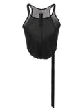 DRKSHDW Black Cotton Tank Tops