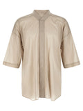 Rick Owens Gray Cotton Blouse