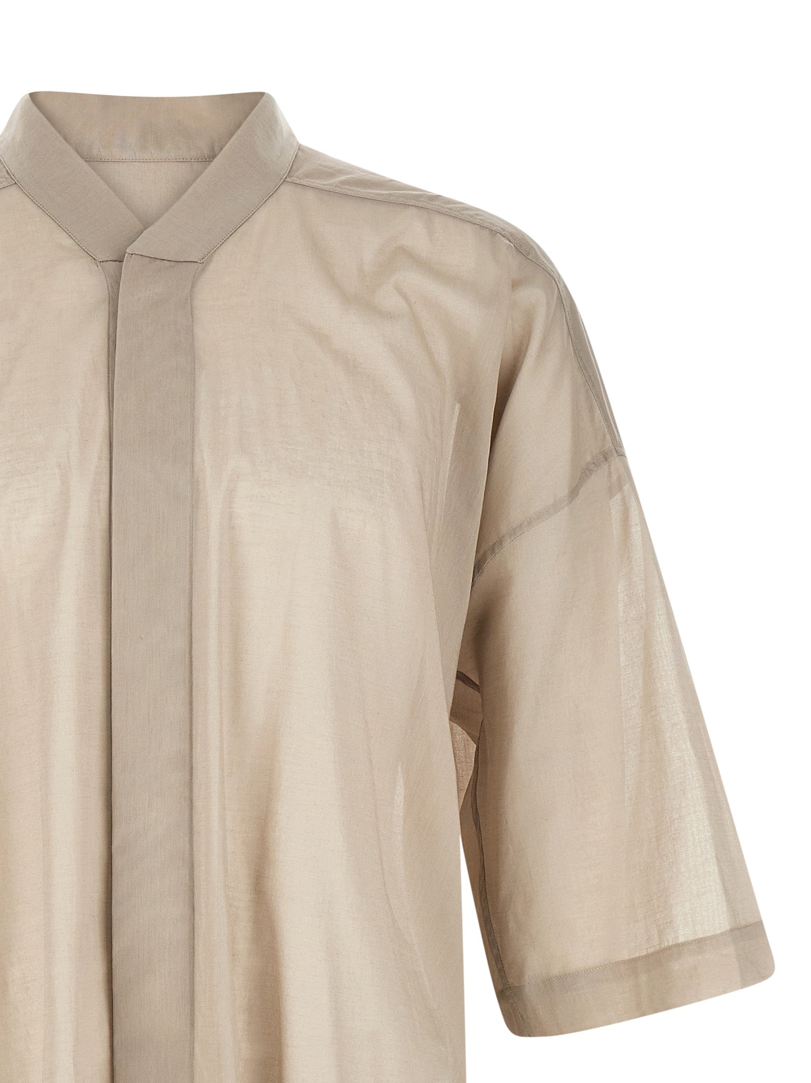 Rick Owens Gray Cotton Blouse