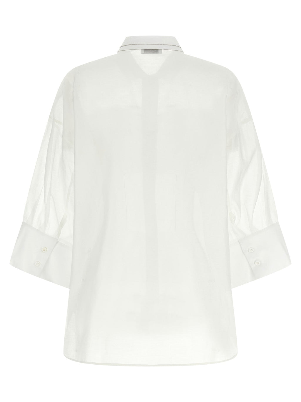 Peserico White Cotton Blouse