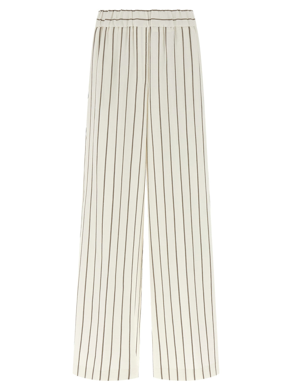 Peserico White Linen Casual Pants