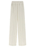 Peserico White Linen Casual Pants