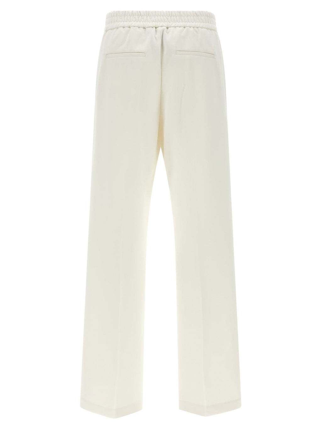 Peserico White Cotton Casual Pants