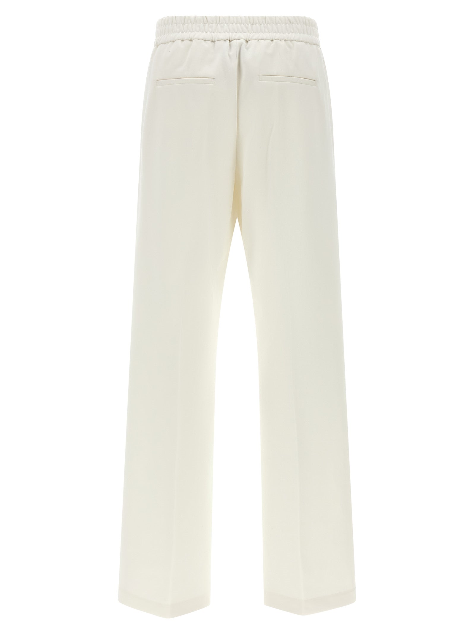 Peserico White Cotton Casual Pants
