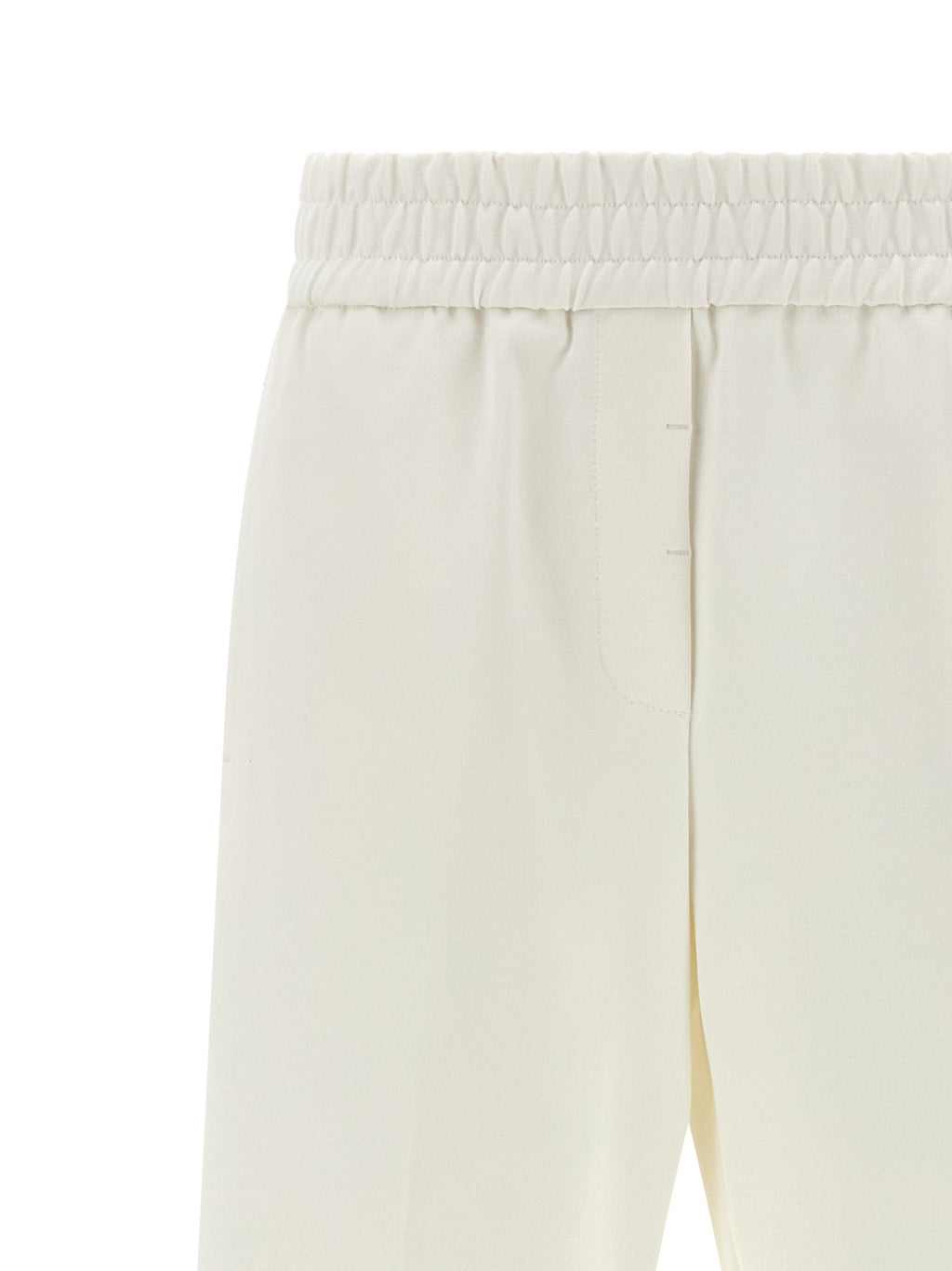 Peserico White Cotton Casual Pants