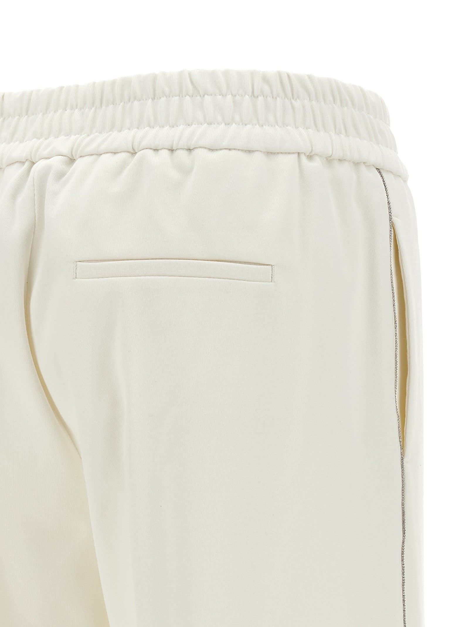 Peserico White Cotton Casual Pants