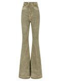 DRKSHDW Beige Cotton Bootcut Jeans
