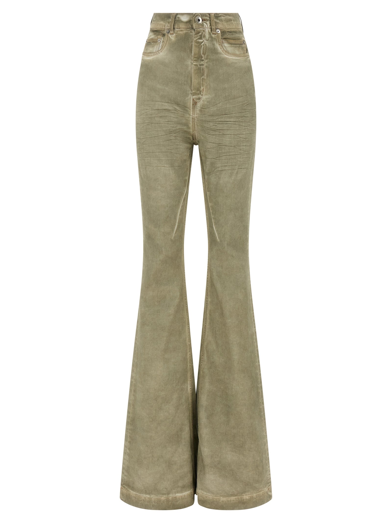 DRKSHDW Beige Cotton Bootcut Jeans